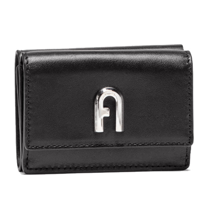 フルラ 三つ折り財布 レディース フルラ 財布 3つ折り財布 黒 ブラックFURLA MOON COMPACT WALLET TRIFOLDムーン コンパクト ウォレットシンプル ロゴ プレゼント 新生活WP00122 AX0733 O6000 NERO