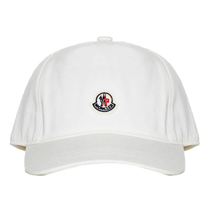 モンクレール 帽子 メンズ モンクレール キャップ 帽子ロゴMONCLER BASEBALL CAPユニセックス コットン I1 093 3B00040 V0006 038 038 ホワイト 白 生成