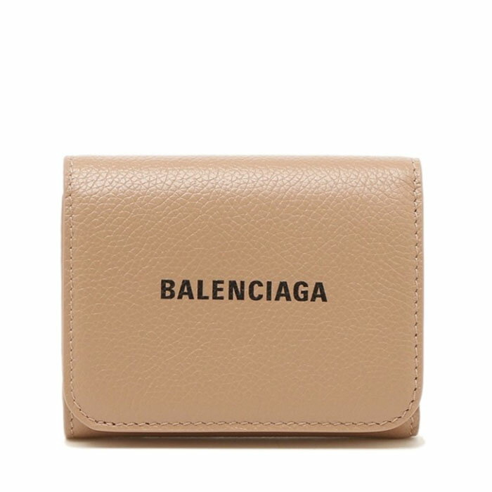 バレンシアガ 三つ折り財布 レディース ラッピング無料バレンシアガ 財布 ミニウォレットBALENCIAGA CASH WALLET三つ折り財布 折りたたみ財布655622 1IZI3 9690 NUDEBEIGE+BLACK (ベージュ)