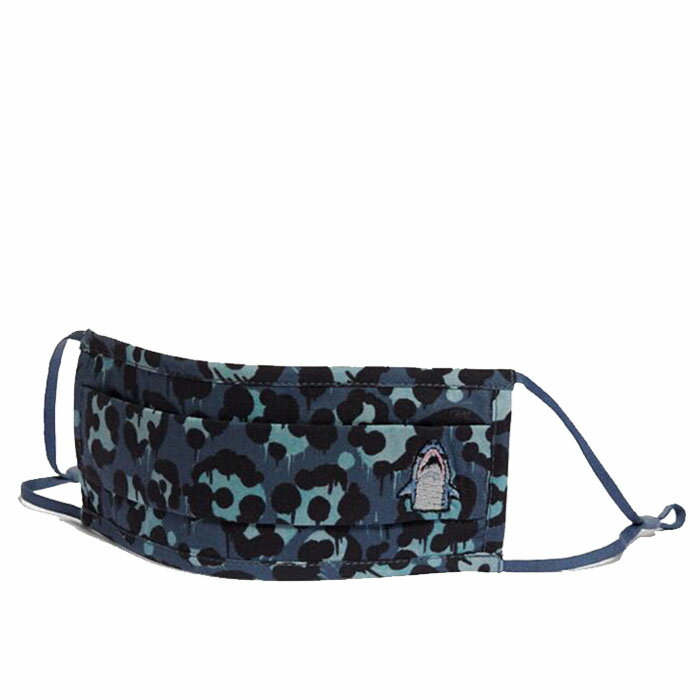 コーチ メンズ レディース フェイスマスクCOACH Sharky Face Mask With Wild Beast Printファッションマスク ブルー サメCOCC3604 WILD BEAST PRINT(ワイルド ビースト プリント)