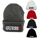 ゲス ロゴ ニット帽 刺繍 ワッペン 帽子 シンプル アクリルギフト プレゼント ラッピングGUESS KINT AI4A8859DS