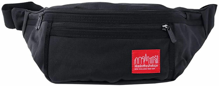 マンハッタンポーテージ ボディバッグ MANHATTAN PORTAGE ALLEYCAT WAIST BAG 1101マンハッタン アレイキャットボディーバッグ、ウェストパック、ウェストポーチ1101　BLACKブラック(黒)