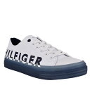 トミーヒルフィガー スニーカー メンズTOMMY HILFIGER TM REIDSCANVAS LOGO SNEAKERスケートボード キャンバス ロゴWHITE MULTI FABRIC(白)