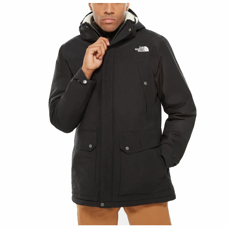 ノースフェイス ダウン メンズ カタヴィ トレンチ ジャケットTHE NORTH FACE MENS KATAVI TRENCH JACKET冬 アウター ボア付き フード付き アウトドア スノボーNF00A6JR TNF BLACK (ブラック)JK3