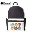 レスポートサック カーソンバックパックLeSportsac CARSON BACKPACKKeith Haring キースへリング リュック3426 G871 DANCE TOGETHER(ダンストゥゲザー) 並行輸入品