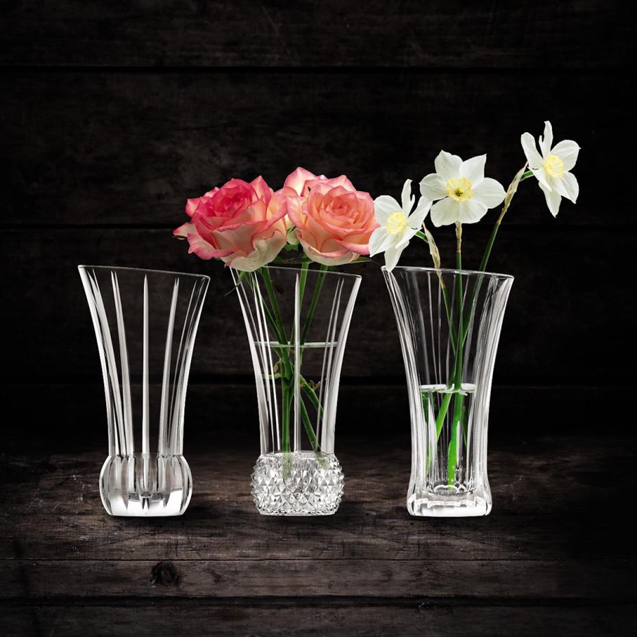 【12時まで あす楽】【送料無料】スプリング テーブルベース(3個入)|ナハトマン フラワーベース 花瓶 枝物 クリスタル ガラス プレゼント ギフト 女性 母の日 記念日 誕生日 結婚祝い お祝い 内祝い おすすめ おしゃれ かわいい インテリア 新生活 綺麗のサムネイル