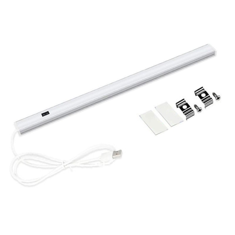 ライト.食器棚常夜灯.USBワードローブ.クローゼット.キャビネット..階段など , 暖かい+白50cm