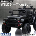 乗用玩具 電動 乗用ラジコン WILDジープcustom Wモーター 子供 乗れる おもちゃ キッズ 玩具 電動ラジコンカー 電動乗用ラジコン 電動乗用カー 電...