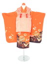 【レンタル商品10%OFF】七五三レンタル フルセット 3才 女児 被布「朱赤手毬」(身長85cm〜95cm) j309【レンタル】【片道送料無料】