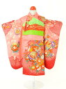 【レンタル商品10%OFF】七五三レンタル フルセット 3才 女児「ピンク鹿の子」(身長95cm〜105cm) j350【レンタル】