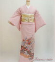 色留袖 レンタル フルセット「ピンク流水あやめ菊」(155cm〜165cm位) ht018【標準・MLサイズ】【結婚式】【貸衣装】【留袖】【着物】【式典】【親族...