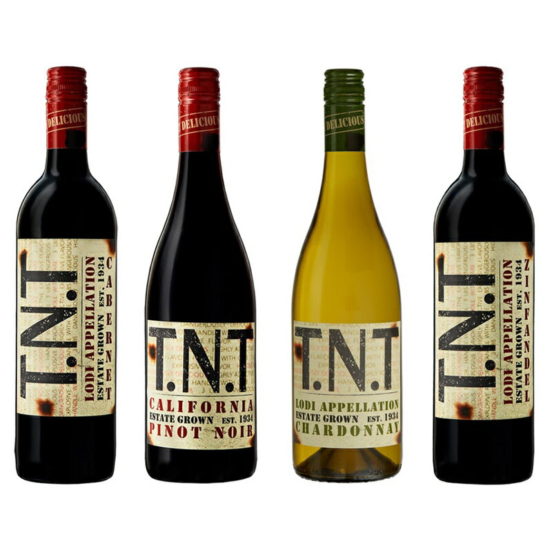 送料無料 ワインセット ティー・エヌ・ティー 飲み比べ4本セット カリフォルニア 白ワイン 赤ワイン ワインセット