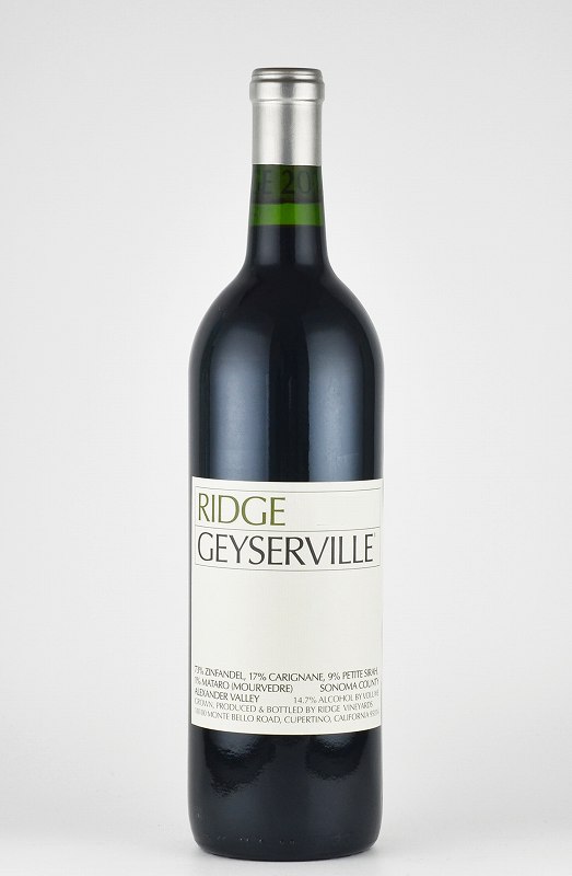 リッジ・ヴィンヤード　”ガイザーヴィル”　ジンファンデル　アレキサンダーヴァレー カリフォルニア ワイン