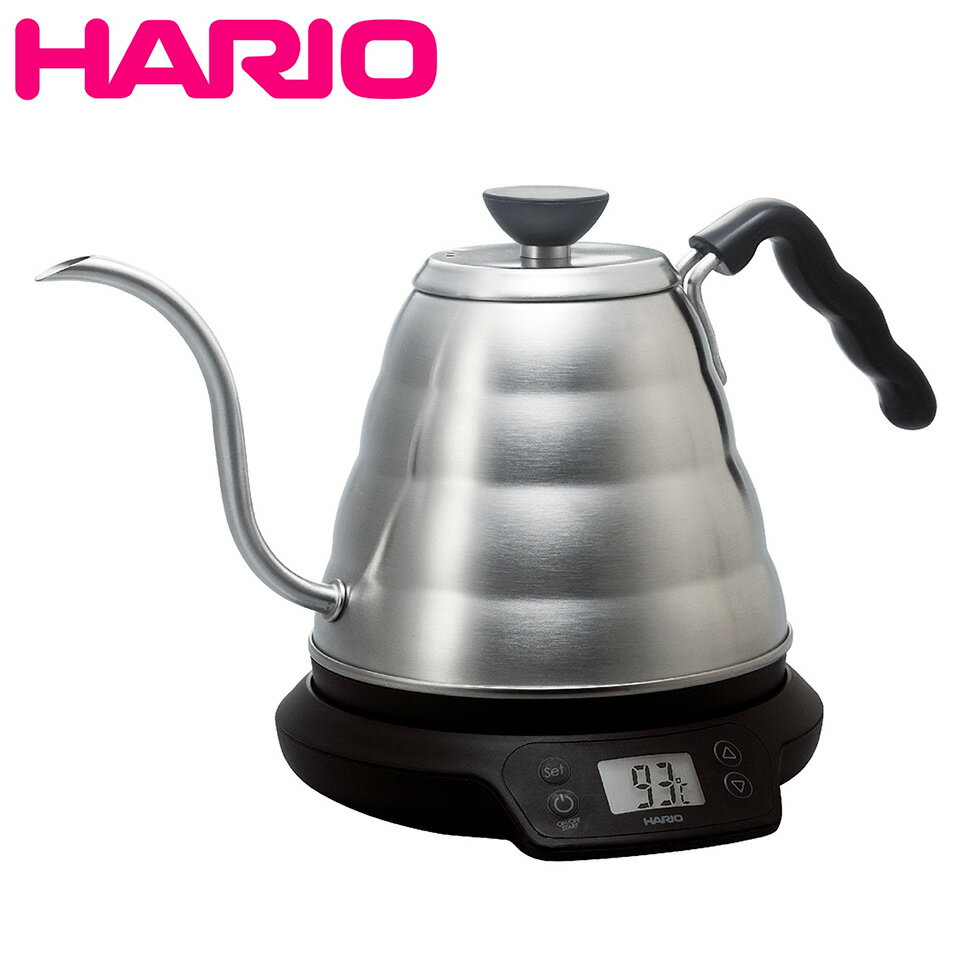 HARIO 電気ドリップケトル V60 温度調整 付き パワーケトル・ヴォーノN 電気ポット コーヒードリップ ケトル 細口ケトル 800ml EVT-80-HSV