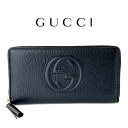 グッチ GUCCI ソーホー ラウンドジップ 長財布 ブラック【新品 正規品】598187 A7M0G 1000【純正紙袋リボン選択可】正規アウトレット品 レザー 本革 レディース ラウンドファスナー 黒 本物保証!!