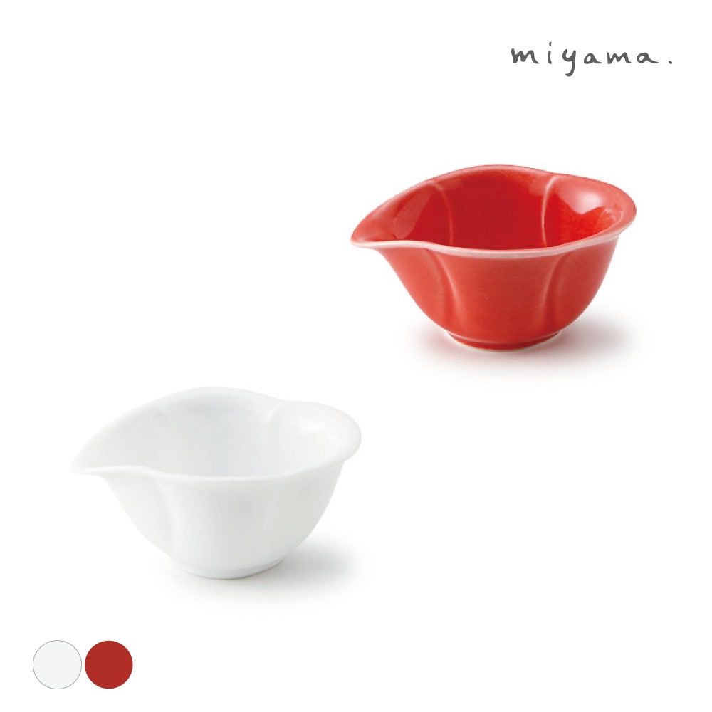 tamatsubaki 玉椿 蜜入れ 35cc miyama 深山 花 器 美濃焼 日本製