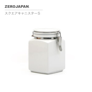 ZEROJAPAN/ゼロジャパン/スクエアキャニスターS（木製スプーン付）SC-46/陶器/美濃焼/日本製
