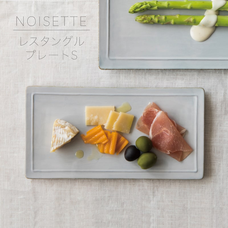 NOISETTE ノワゼット レクタングルプレートS LIVING TALK トーク 角皿 美濃焼 日本製