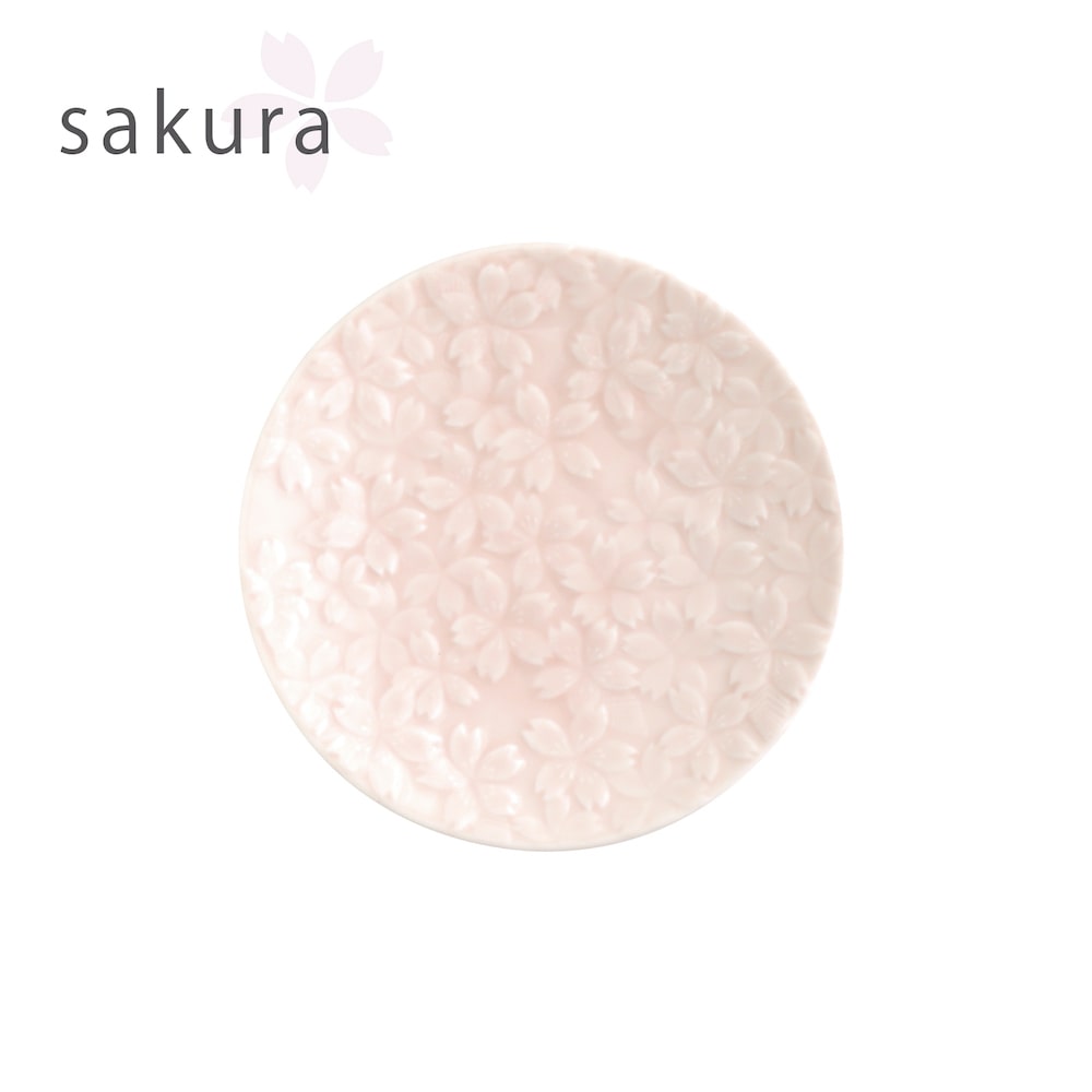 sakura さくら 5寸丸皿 15cm プレート miyama 深山 磁器 桜 美濃焼 日本製