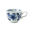 大東亜窯業藍凛堂 コーヒー碗 染花絵 美濃焼 日本製