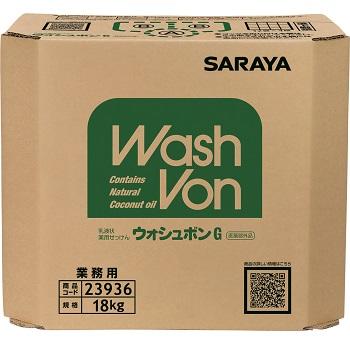 サラヤ(SARAYA)　手洗い用石けん液　ウォシュボンG 　18kg 八角B.I.B. 　23936 1