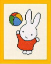 MIFFY クロスステッチ刺しゅうキット キャラクター【ミッフィーと紙風船】 Dick Bruna ディック・ブルーナ Pako 輸入 初心者 211.603