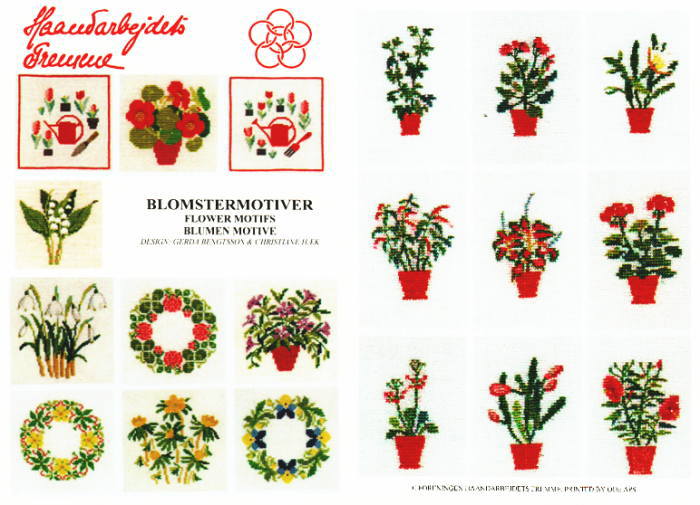 ե ƥåɽް ͢ BLOMSTERMOTIVER ֤Υ Haandarbejdets Fremme ǥޡ ...