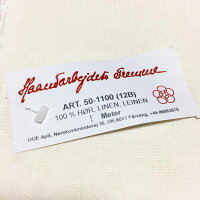 クロスステッチ刺繍布フレメ12B150x100cmリネンHaandarbejdetsFremme北欧反物50-1100