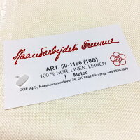 フレメ刺しゅう布10B150x100cmリネンクロスステッチHaandarbejdetsFremmeクリームホワイト麻北欧ギルド刺しゅう布カット布刺繍50-1150