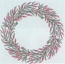 クロスステッチ キット 上級者 フレメ 【 ヘザーの花輪のテーブルクロス 】 Haandarbejdets Fremme デンマーク 輸入 北欧 刺しゅう 06...