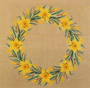 クロスステッチ キット 上級者 フレメ 【 スイセンの花輪のテーブルクロス 】 Haandarbejdets Fremme デンマーク 北欧 ギルド 刺しゅう ...