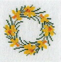 フレメ クロスステッチ 刺繍 キット 【 イースターの花 】 デンマーク 輸入 初心者 北欧 17-3490