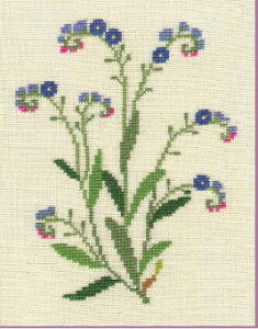 フレメ クロスステッチ キット【シンワスレナグサ】 Haandarbejdets Fremme デンマーク 刺繍 北欧 輸入 中級者 30-4317B