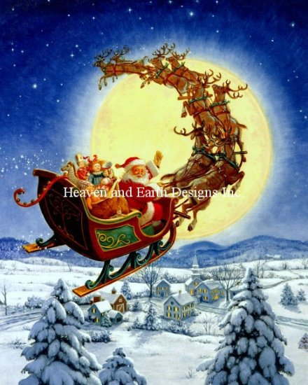ししゅうクロスステッチ図案 HAED Heaven And Earth Designs 輸入 Ruth Sanderson メリー・クリスマス Mini Merry Christmas to All 上級者 全面刺し