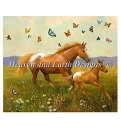 Heaven And Earth Designs クロスステッチ刺繍図案 輸入 HAED 上級者 Ruth Sanderson 馬の親子と蝶 Racing Bu...