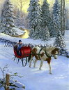 Heaven And Earth Designs クロスステッチ刺繍図案 輸入 HAED 上級者 Ruth Sanderson 冬のポニー Winter Pon...