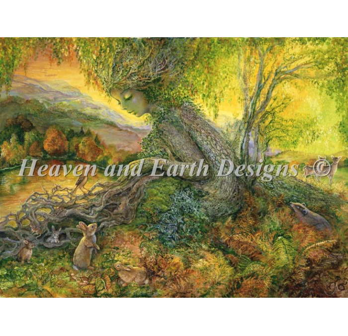 クロスステッチ刺繍図案 Heaven And Earth Designs 輸入 HAED 上級者 Josephine Wall 秋のセレナーデ Mini Autumn Serenade 全面刺し