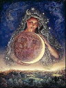 クロスステッチ刺繍図案 Heaven And Earth Designs 輸入 HAED 上級者 Josephine Wall 月の神 Moon Goddess 全面刺し