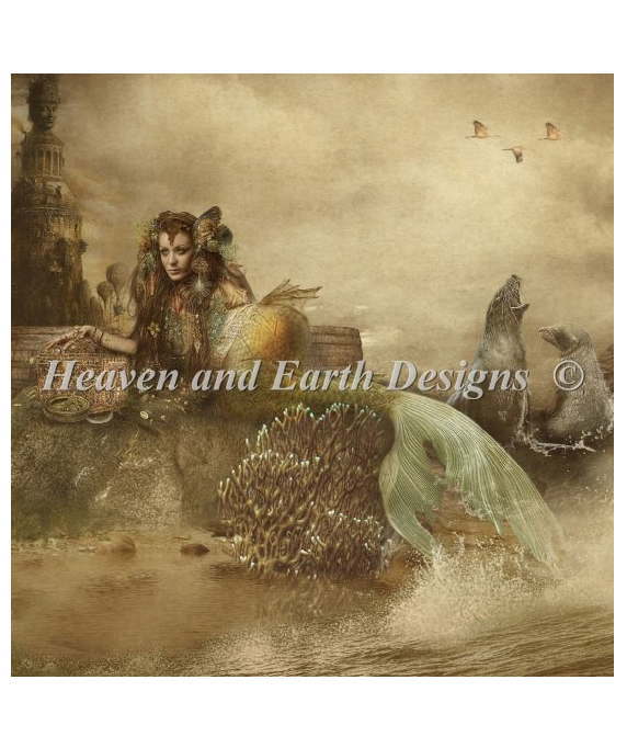 クロスステッチ刺繍図案 Heaven And Earth Designs HAED 輸入 上級者 Jena DellaGrottaglia アヴァロン ブリテン島/伝説の島 Avalon JDGM 全面刺し