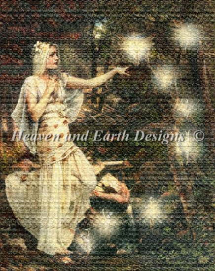 クロスステッチ刺繍図案 Heaven And Earth Designs HAED 輸入 上級者 Howard David Johnson 妖精の守護者 Faerie Guardians 全面刺し