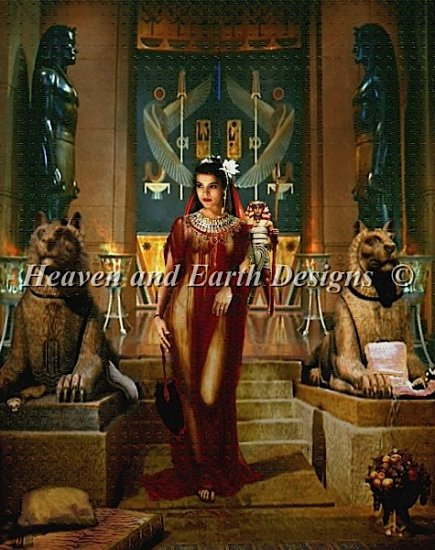 Heaven And Earth Designs クロスステッチ図案 HAED チャー 【Cleopatra Queen of Egypt Max Colors】 JOHNSON, HOWARD DAVID