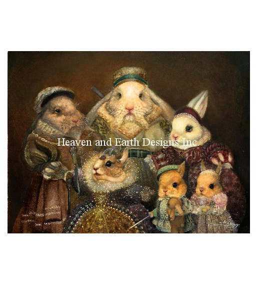 クロスステッチ刺繍図案 Heaven And Earth Designs HAED 輸入 上級者 Annie Stegg 王家の肖像 Royal Po..