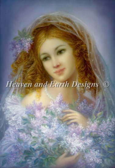 Heaven And Earth Designs クロスステッチ刺繍図案 HAED 輸入 上級者 Nadia Strelkina ライラックの悲しみ Lilac Sorrow Two 全面刺し