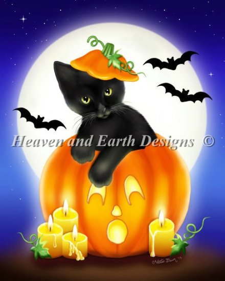 Heaven And Earth Designs クロスステッチ刺繍図案 HAED 輸入 上級者 Melissa Dawn パンプキン・サプライズ Pumpkin Surprise 全面刺し