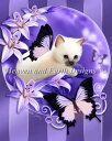 Heaven And Earth Designs クロスステッチ刺繍図案 HAED 輸入 上級者 Melissa Dawn 紫の百合 Purple Lilies...