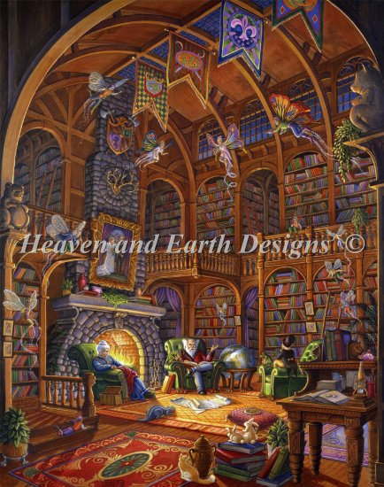 HAED クロスステッチ刺繍図案 Heaven And Earth Designs 輸入 上級者 Randal Spangler 炉辺のおとぎ話 Fireside Fairytales Color Expansion 全面刺し ハイレベル