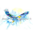 Heaven And Earth Designs クロスステッチ刺繍図案 HAED 輸入 上級者 Jo Lynch 鷲の飛翔 Eagles Flight