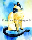 Heaven And Earth Designs クロスステッチ刺繍図案 HAED 輸入 上級者 Jo Lynch シャム猫のジャスミン Siamese Jas...