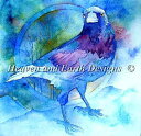 クロスステッチ刺繍図案 HAED Heaven And Earth Designs 輸入 上級者 Jo Lynch ワタリガラス・ブルー Raven Blue ...