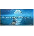 HAED クロスステッチ刺繍図案 Heaven And Earth Designs 輸入 上級者 Jim Warren 昇る満月 Full Moon Rising 全面刺し